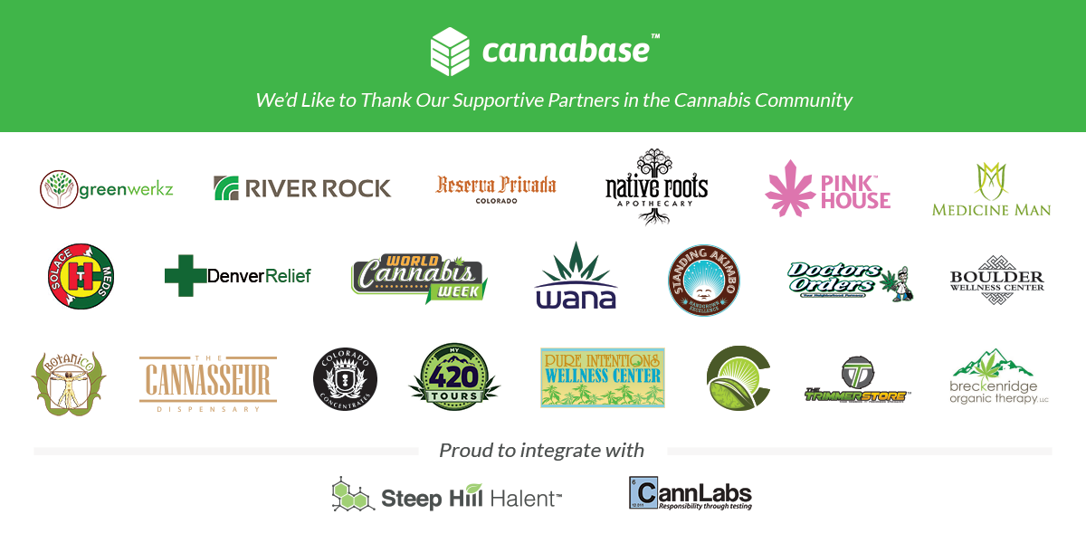 Cannabase's Strategic Partner Banner at the Cannabis Cup