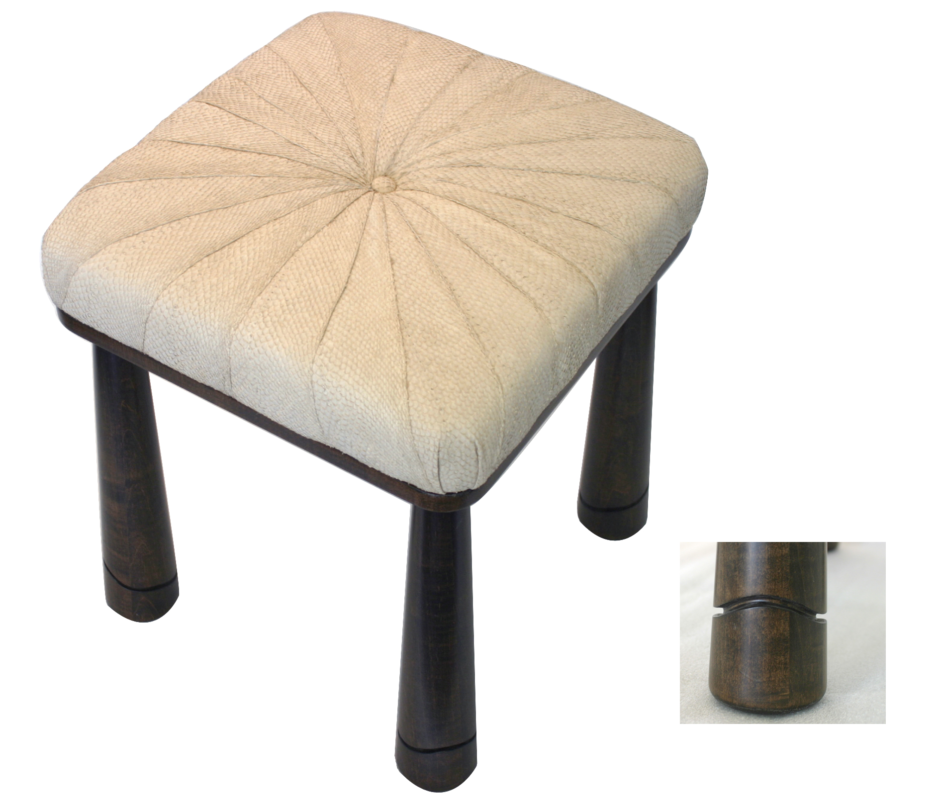 Fiva Stool Ocean Leather Home Furnishings Collection