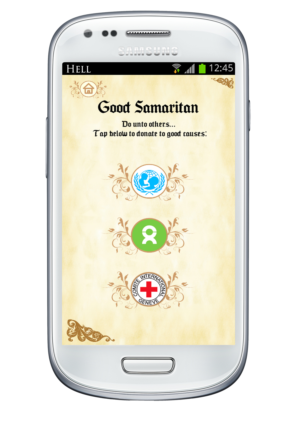 REVELATIONS APP: Good Samaritan Screen