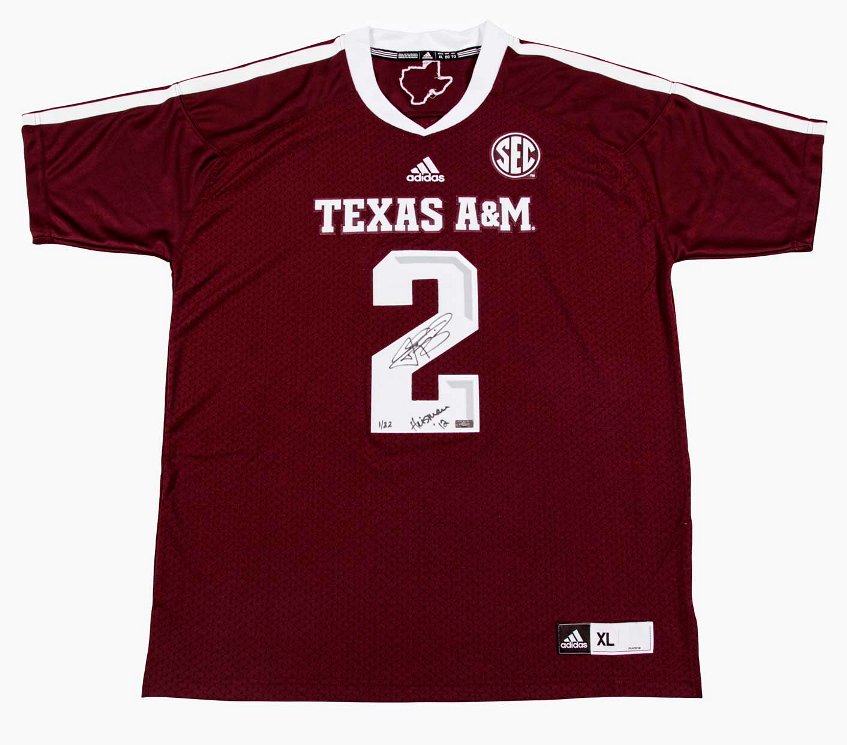 Panini Authentic Johnny Manziel Texas A&M Heisman Jersey