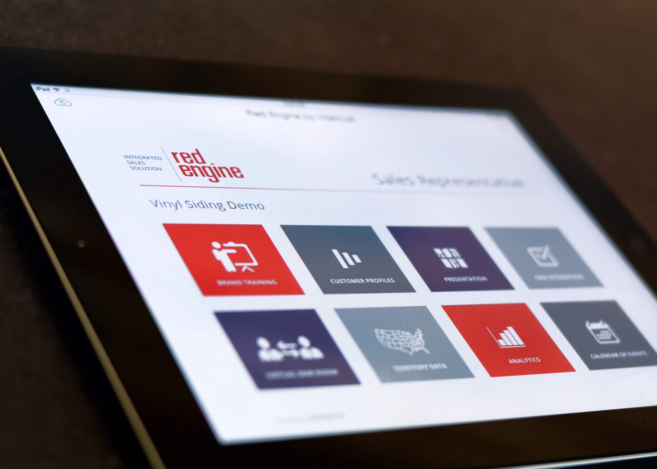 A view of the multifaceted Red Engine App dashboard.