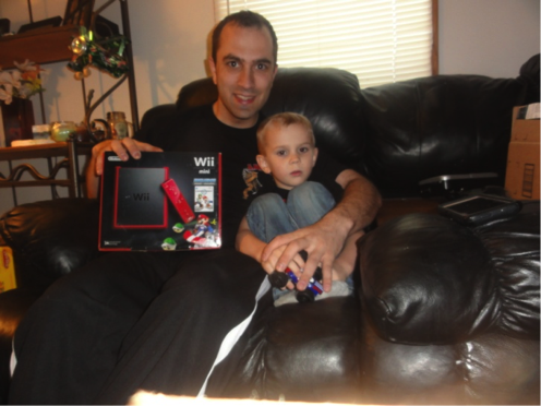 Winner of the PC SpeedBoost sweepstakes, Rich Morris and son. Aren't they adorable?