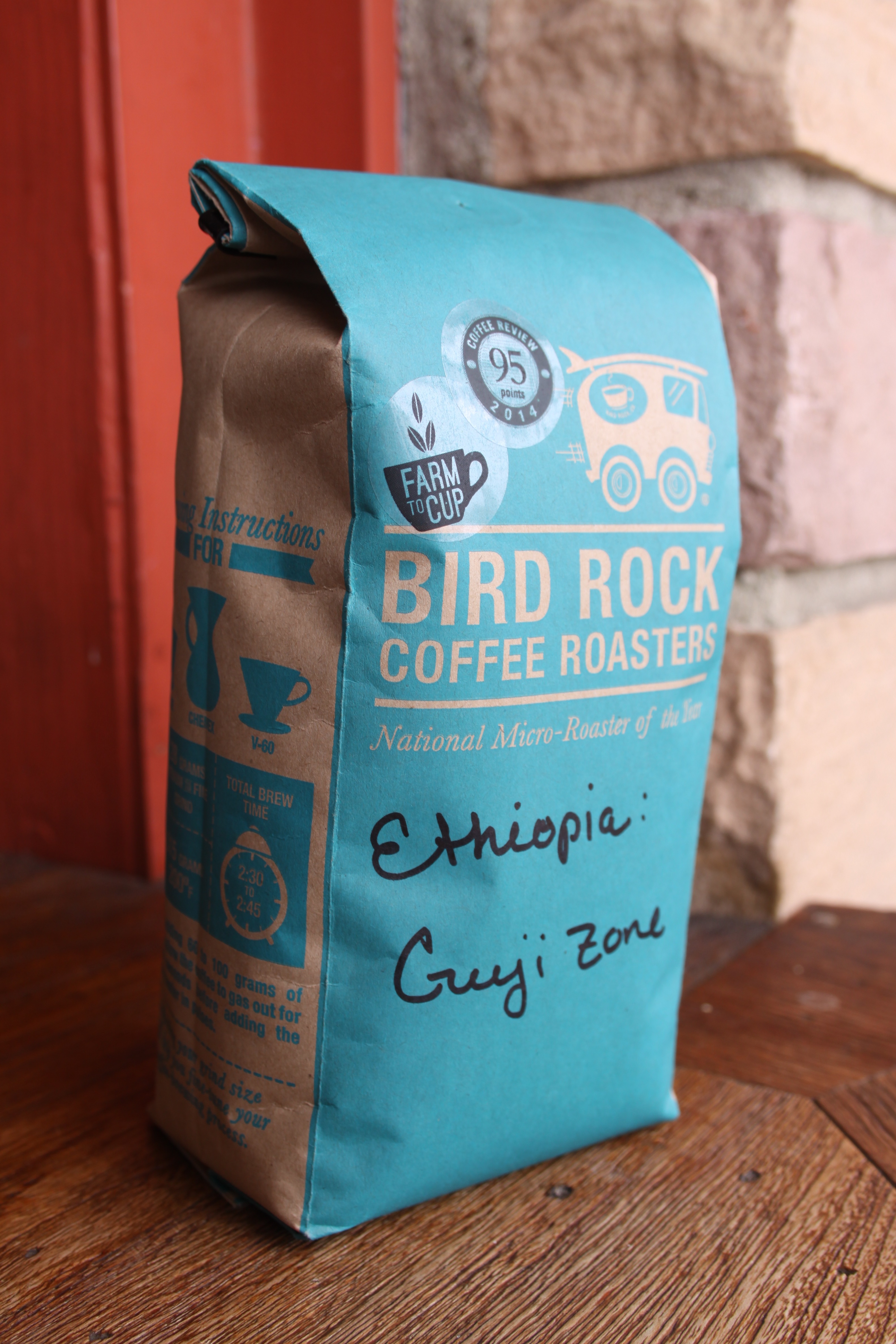 Bird Rock Coffee Roasters Ethiopia Guji Zone scored 95 points from Coffee Review