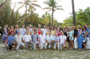 When Christie and Scot Barks got married at Coconut Bay in St. Lucia, they were joined by friends and family.
