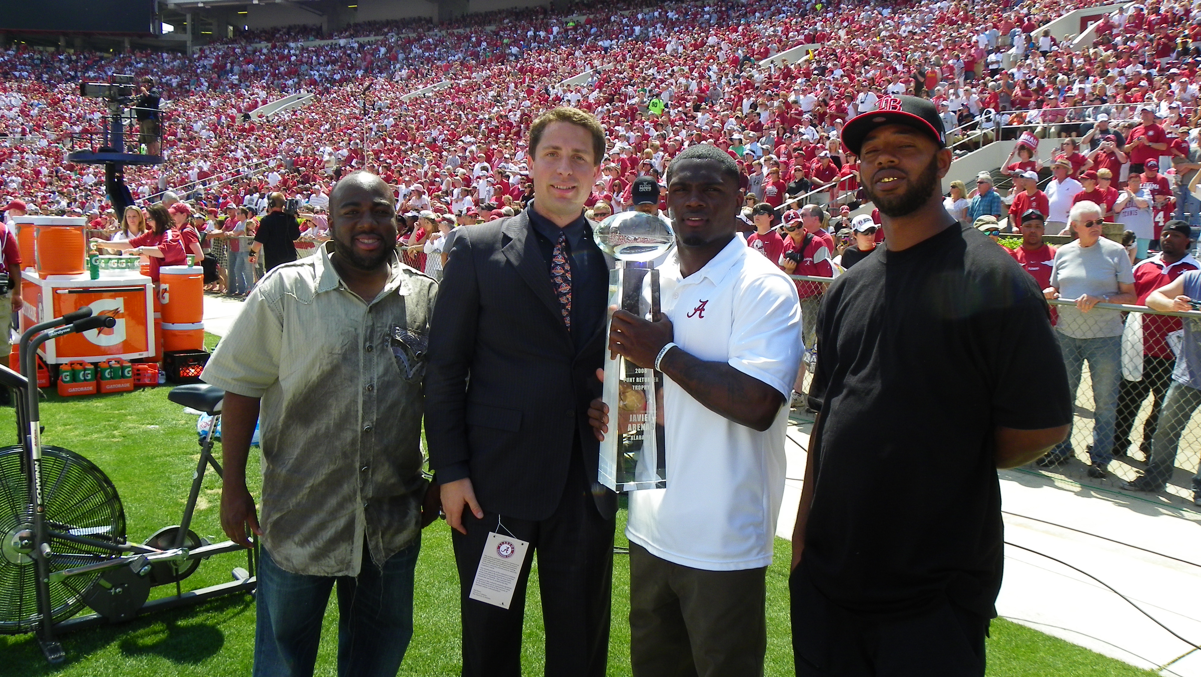 Javier Arenas - 2008 CFPA Punt Returner Trophy