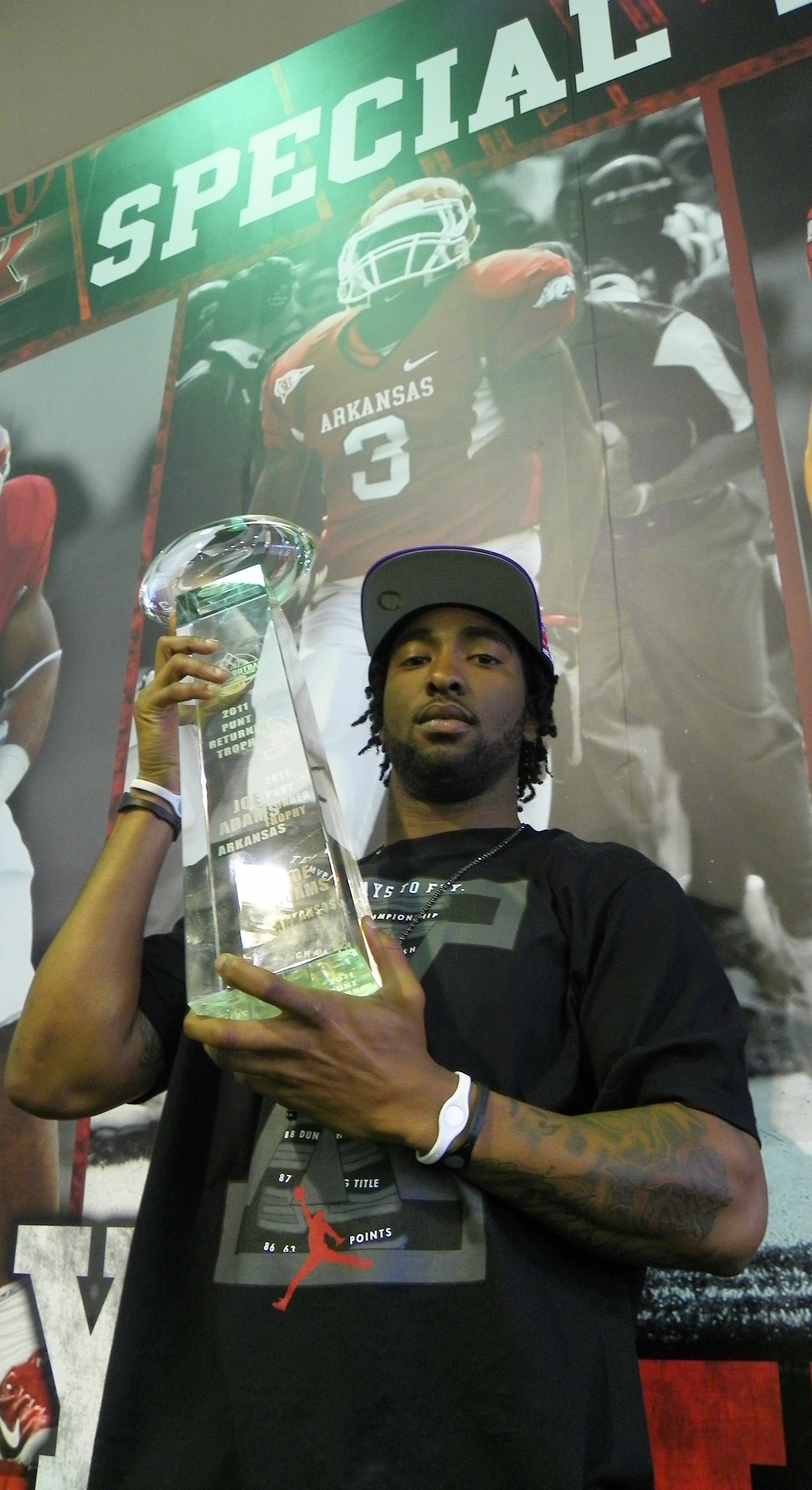 Joe Adams - 2011 CFPA Punt Returner Trophy