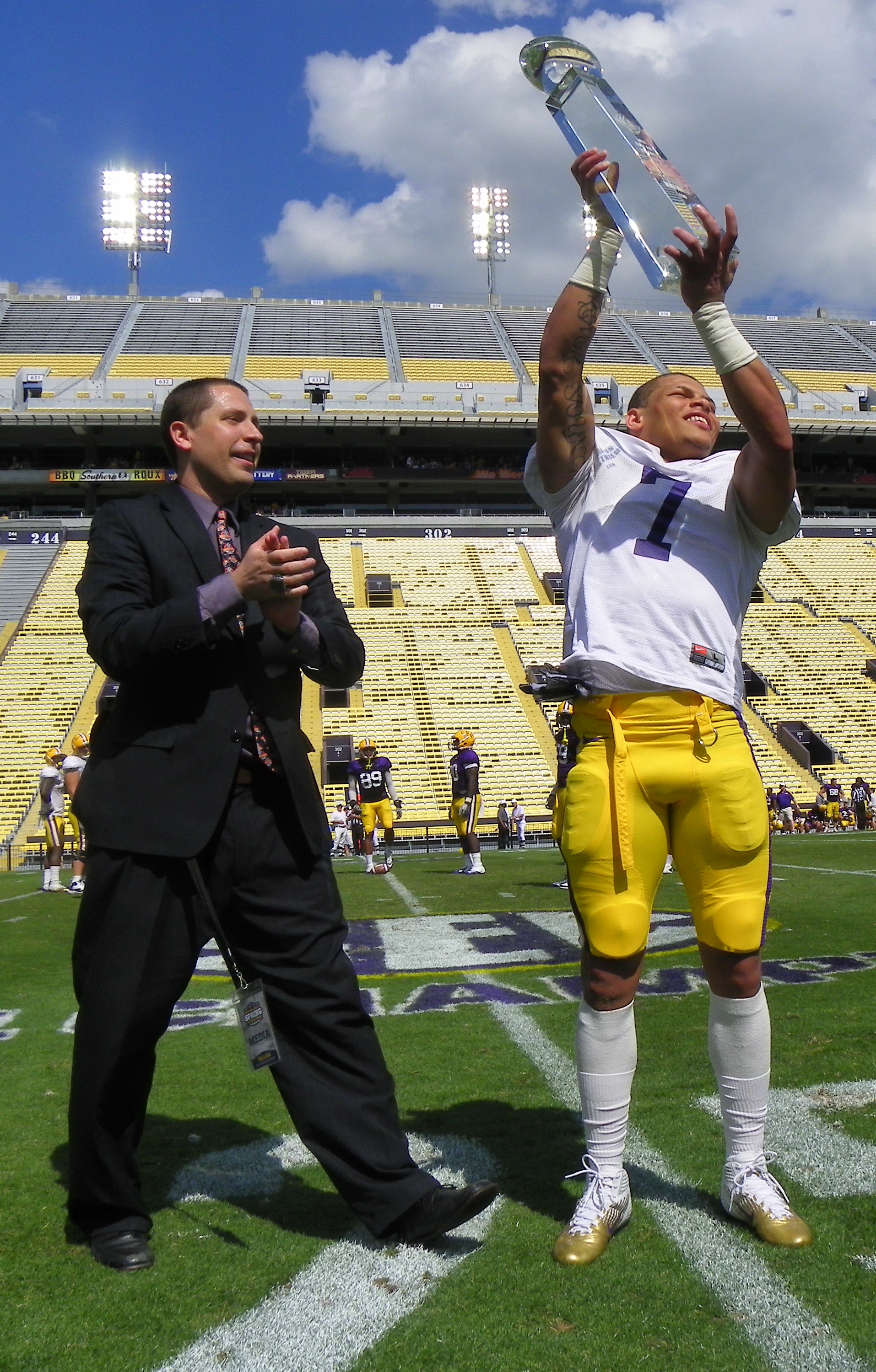 Tyrann Mathieu - 2011 CFPA Elite Punt Returner Trophy