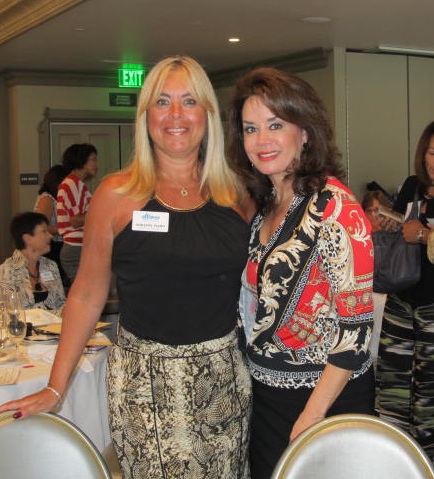 Adriana Viano- President of UnderCover MensWear with Sandra Yancey - CNN Hero and Founder of eWomen Network attended eWomen Network Orange County, CA Chapter meeting at The Center Club