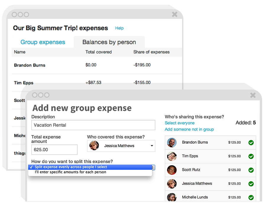 Track & collect shared expenses through Travefy's patent pending expense manager.