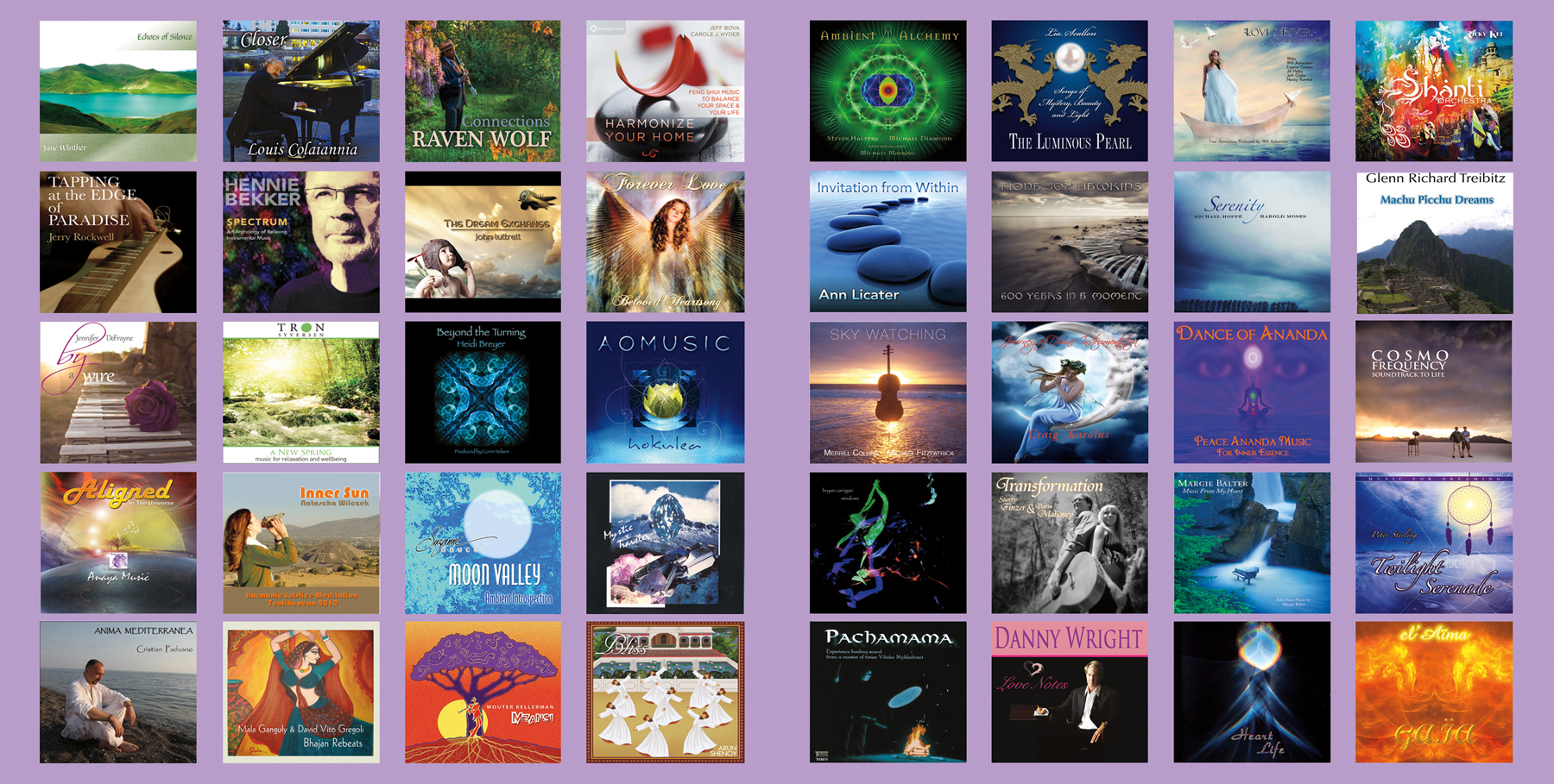 SFTC VI insert: Covers of albums from 40 participating artists are a colorful representation of New Age music today.