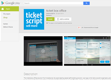 ticketscript launches box office app in Google Play