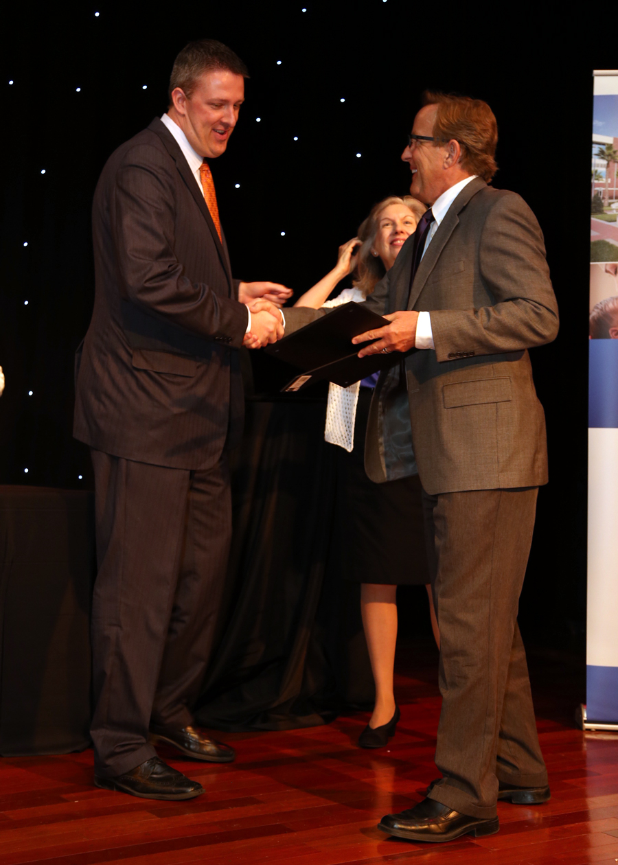 Brian Adams, CEO & President of Florida Hospital Tampa & Dr. Charles Lambert, Healthcare Professional Research Award