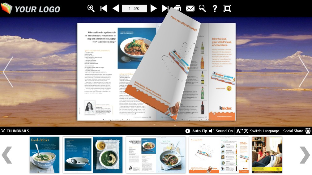 Realistic HTML5 FlipBook