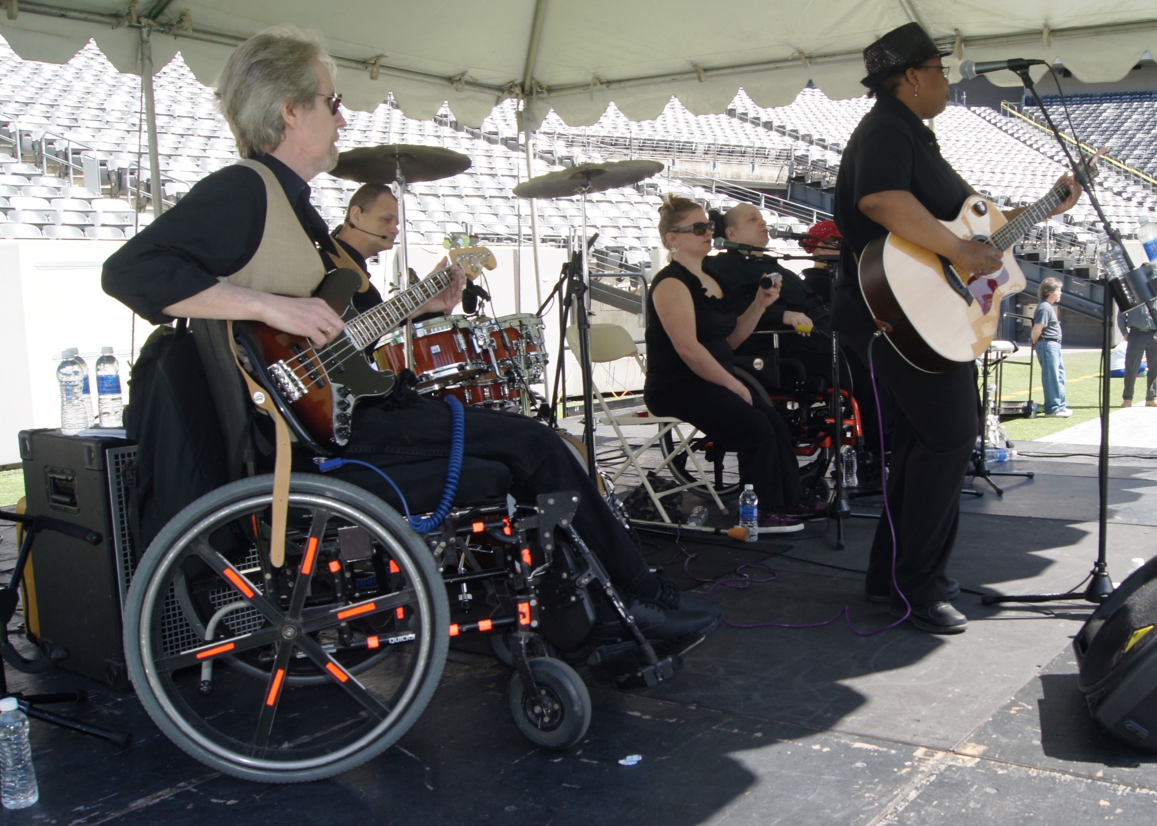 The Flame - a band comprised of people with various disabilities - perform at Easter Seals NJ's 5th Annual Walk With Me & 5K Run