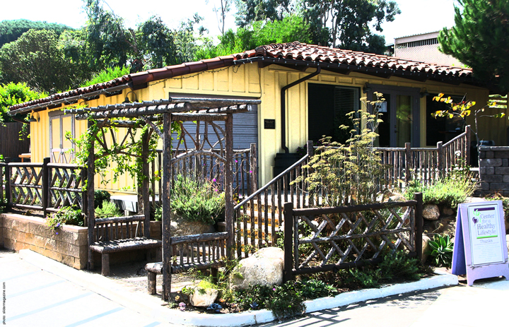 The Boys & Girl's Club Center for a Healthy LIfestyle in San Diego is housed in a sunny yellow cottage with a quarter-acre organic garden