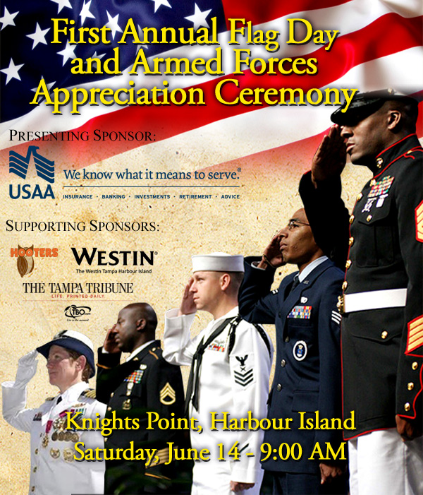 Three-Day Veteran Officer's Reunion celebrate Flag Day and the Armed Forces