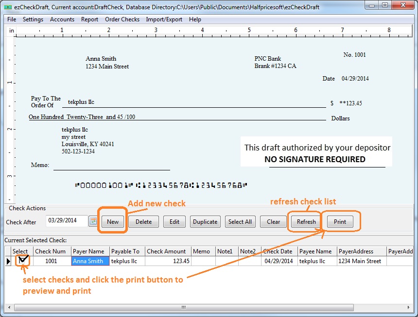 Easy-to-use Draft Check Printing Software Is Shipping From