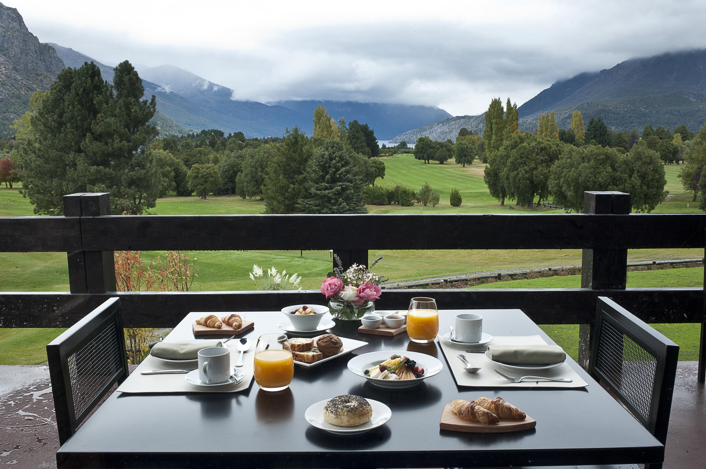 Breakfast on the terrace at Epic