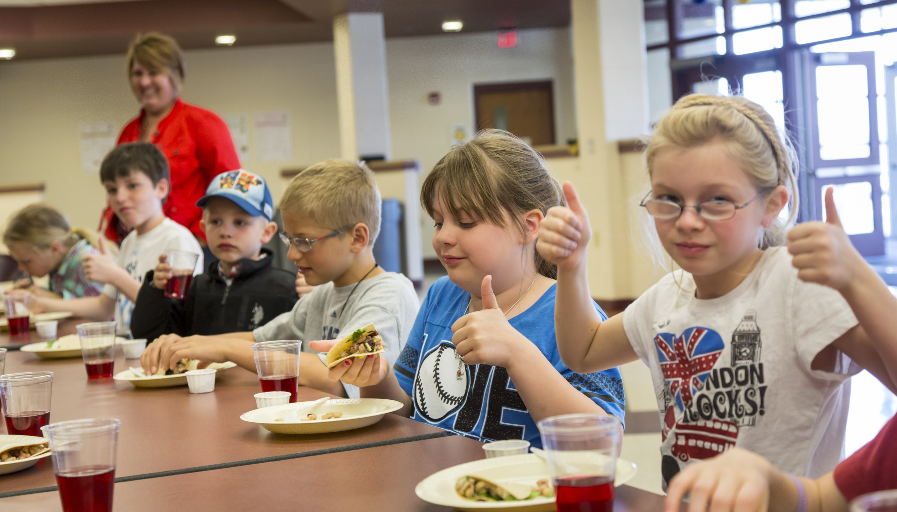 Wisc. students enjoy tacos that won cook Ingrid Rockwell $2,000 in Cranberry Marketing Committee's School Recipe Contest