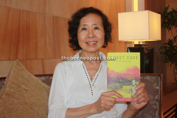 Elsie Sze and Ghost Cave: a novel of Sarawak at an interview by a Borneo Post reporter in Kuching, Sarawak, March, 2014