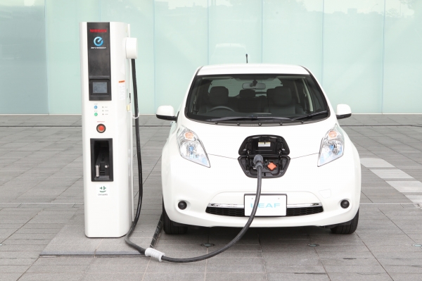 Companies that install EV chargers such as this one received up to $15,000 from Nissan.