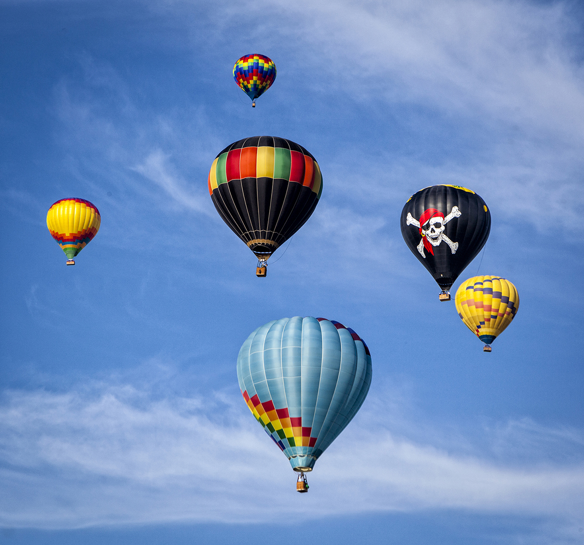 Colorful Hot Air Balloons Dot the Sky at the Temecula Valley Balloon & Wine Festival