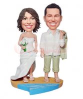 Beach Wedding cake toppers BW61