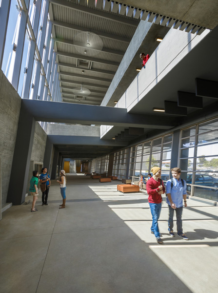 Natural daylighting, a high-priority feature in many of today's learning environments, was an important design element for Coastline's Newport Beach Campus.