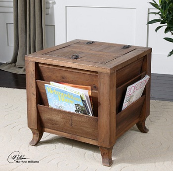 Uttermost Rimmon Wooden Side Table 24343