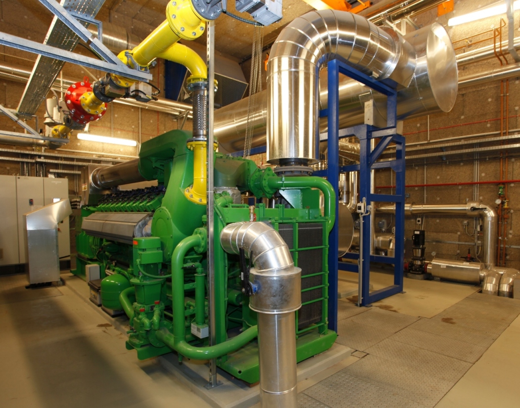 Budapest waste water treatment plant -  ENER-G 1.415kW CHP unit - one of three identical units