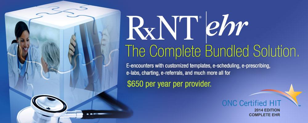 RxNT eHr - the complete bundled solution.