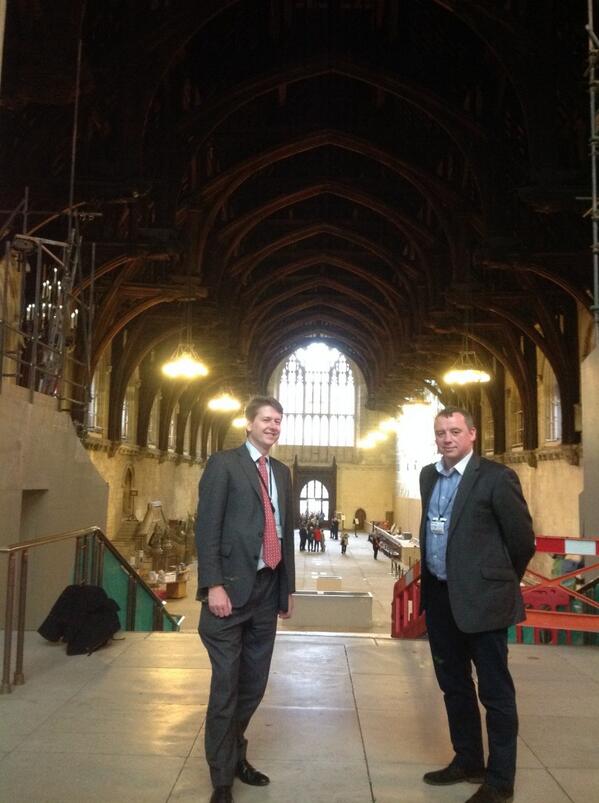 Robin Walker MP met with Paul Sanders at Westminster Hall