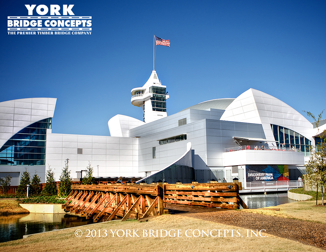 Timber Pedestrian Bridge - York Bridge Concepts™ at Discovery Park of America