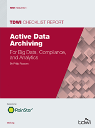 image of the 2014 TDWI Checklist Report on Active Data Archiving