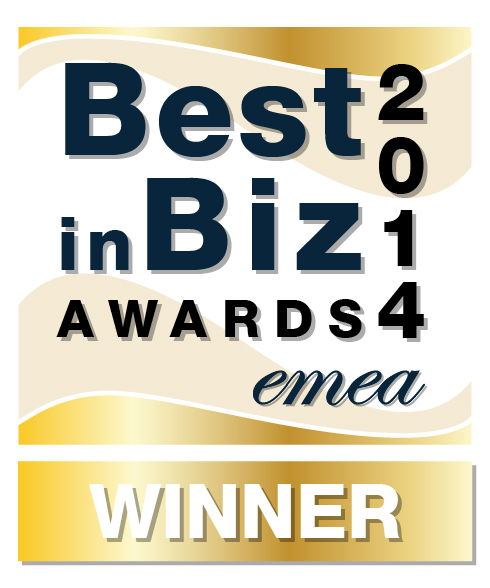 Best in Biz Awards 2014 EMEA gold winner logo