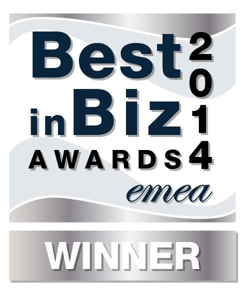 Best in Biz Awards 2014 EMEA silver winner logo
