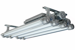 Explosion Proof UV Fluorescent Light for paint curing, pest management, and germicidal applicaitons