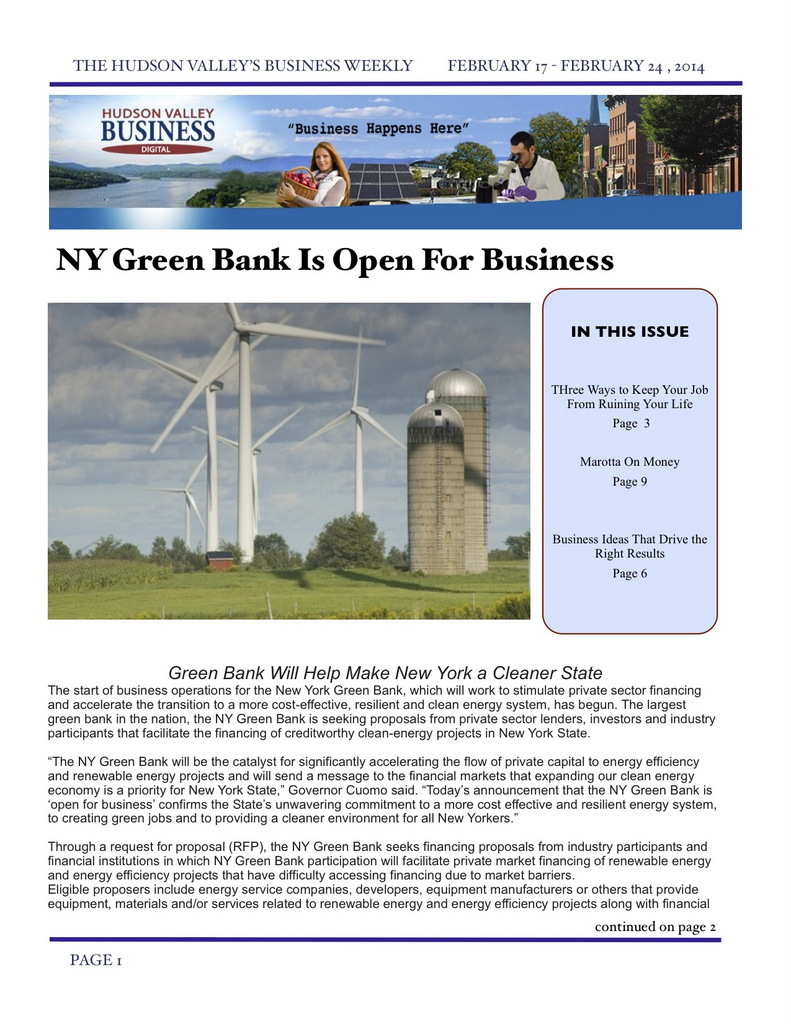 Hudson Valley Business Journal