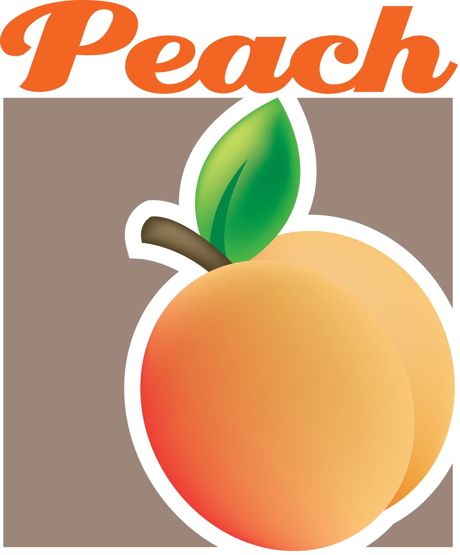 Peach Restaurant Cloud Logo