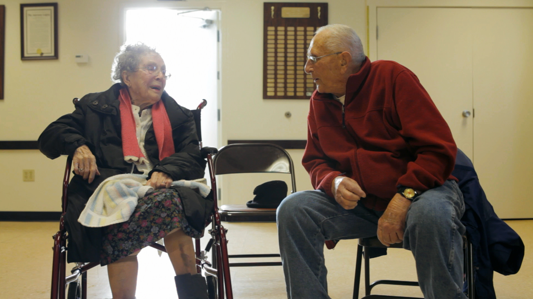 Vermont natives Hazel Devino (age 101) and George Smith (age 88) make up part of the unlikely Dreamers cast.