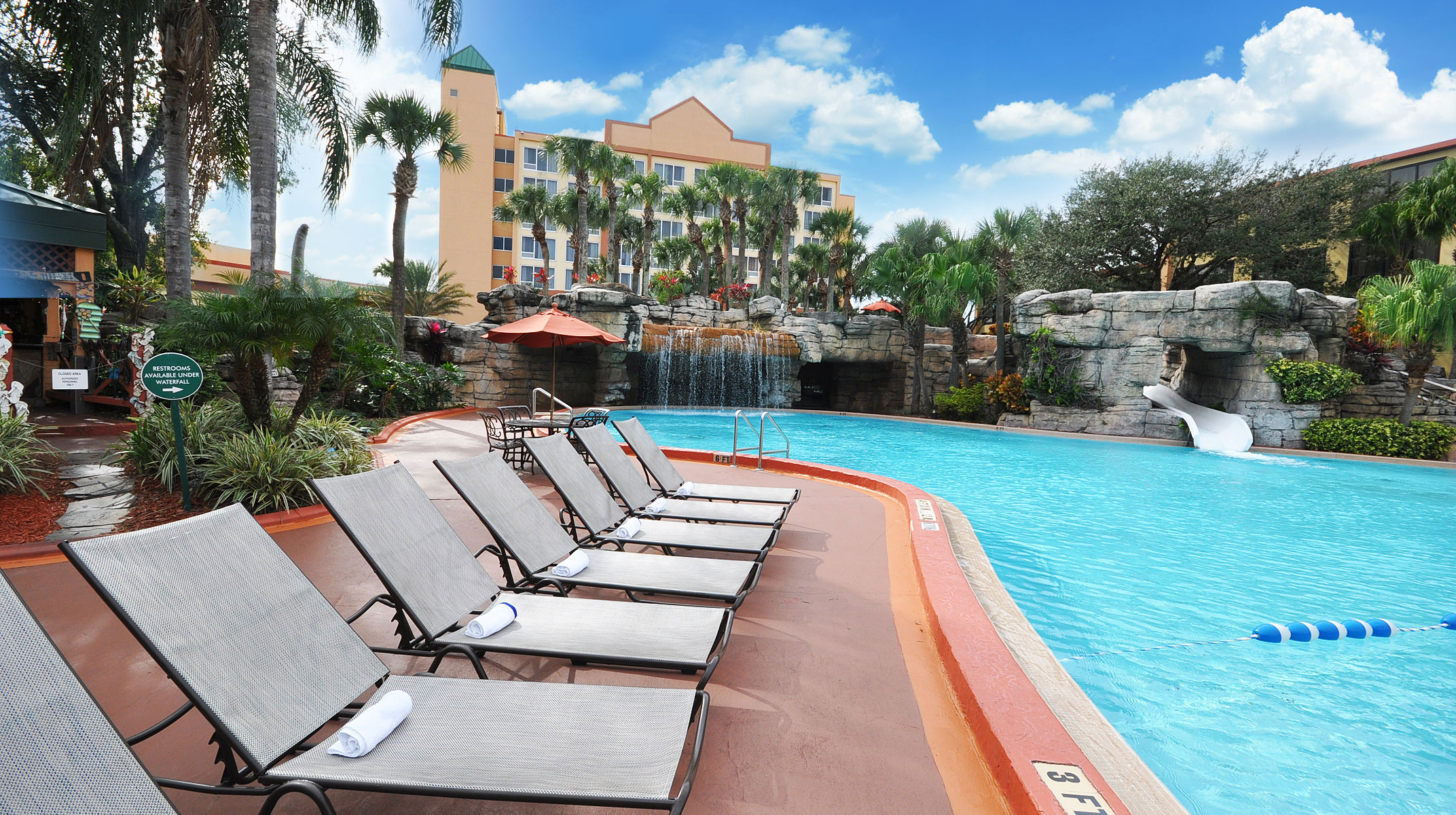 The amazing resort pool at the all-new Radisson Resort Orlando Celebration