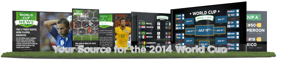 Your Digital Signage Content Source for the 2014 World Cup