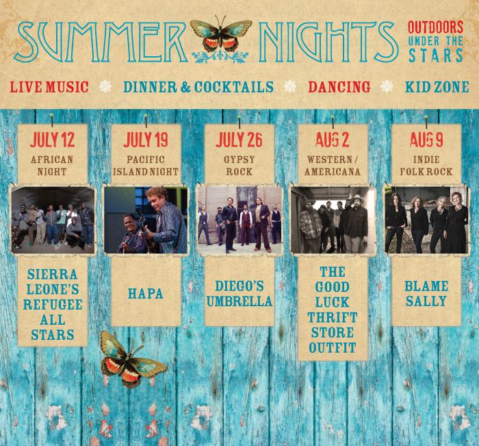 The 2014 Summer Nights Outdoor Concerts  At the Osher Marin JCC Live Music, Dancing, Dinners, Picnics, Kids and FUN