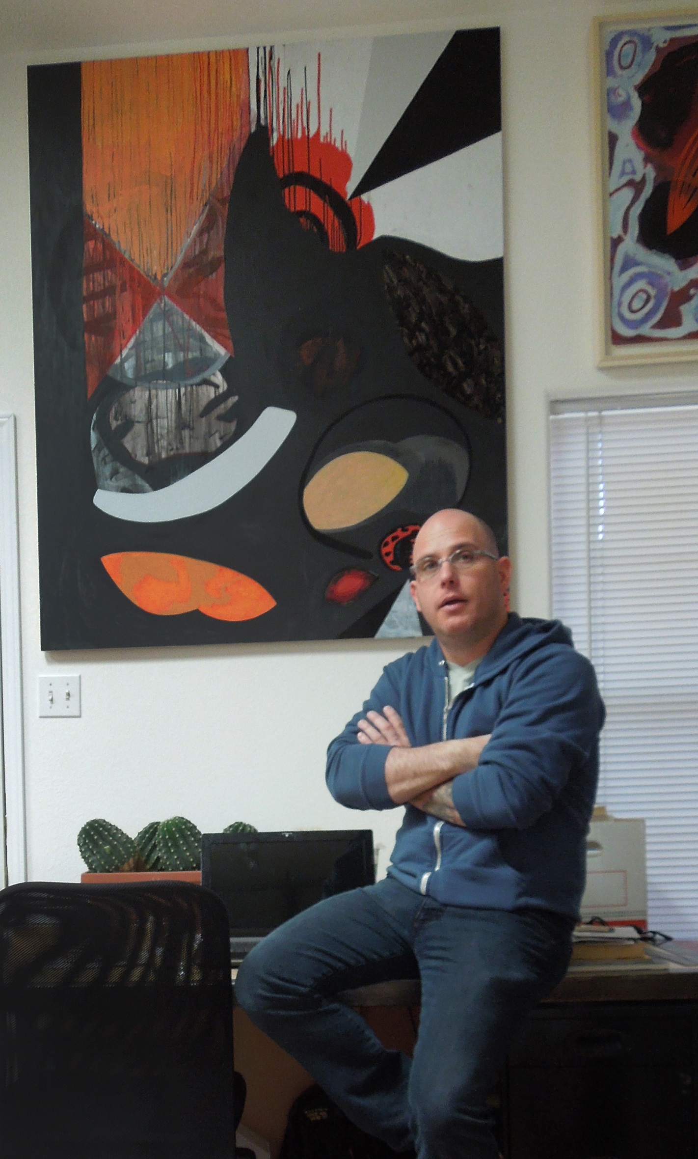 David Solomon In His Studio, 2014