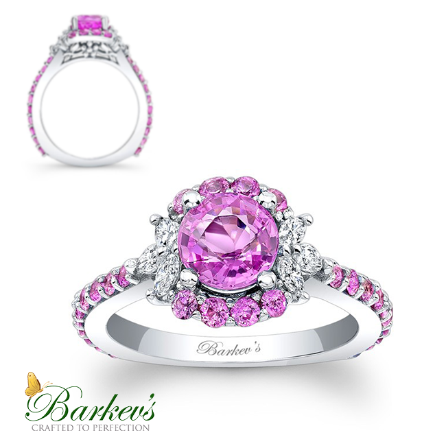 PC-7930LPSW Pink Sapphire Engagement Ring