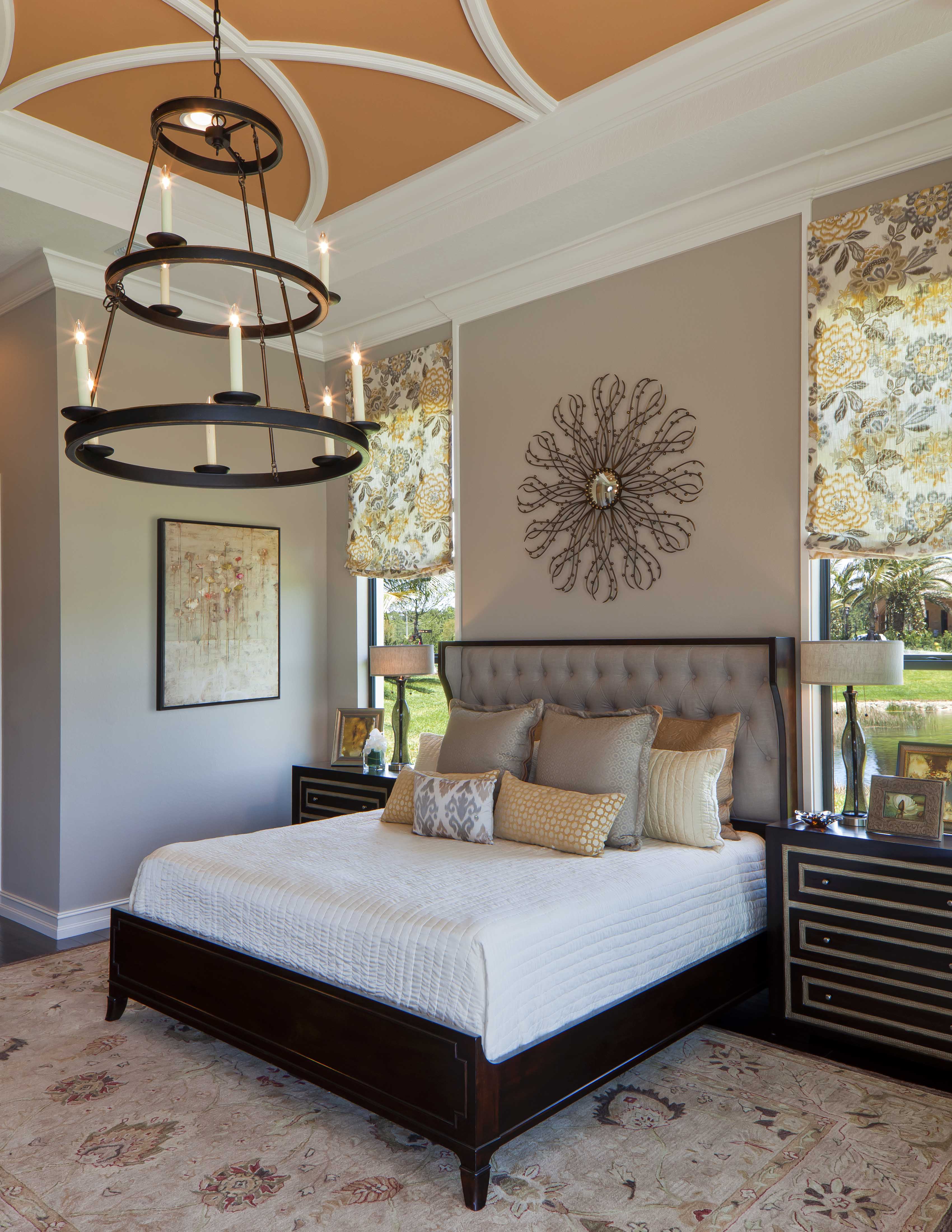 Vibrant Bedroom at the Palmhurst model, by Beasley & Henley