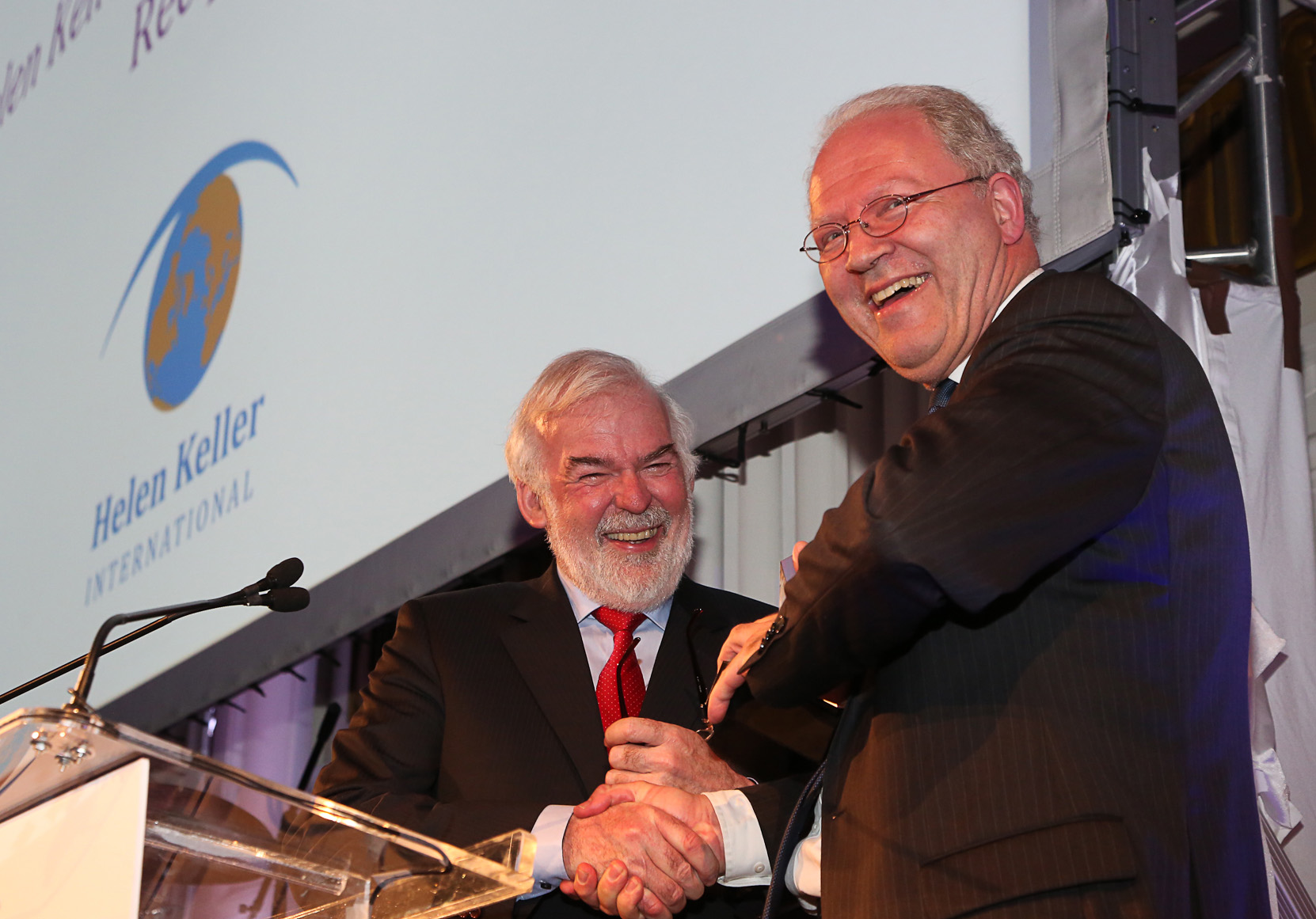 Tom Arnold and Ambassador David Donoghue at 2014 Spirit of Helen Keller Gala - May 20 2014 - New York City