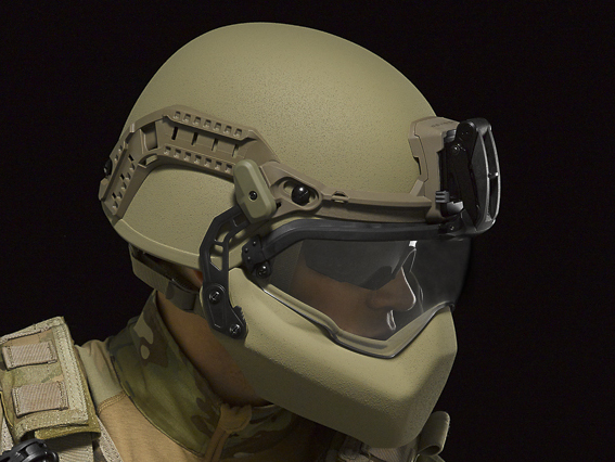 Revision's fully integrated, fully modular Batlskin Viper Head Protection System features an advanced helmet shell, liner and retention system with a universal attachment point for visor, mandible gua