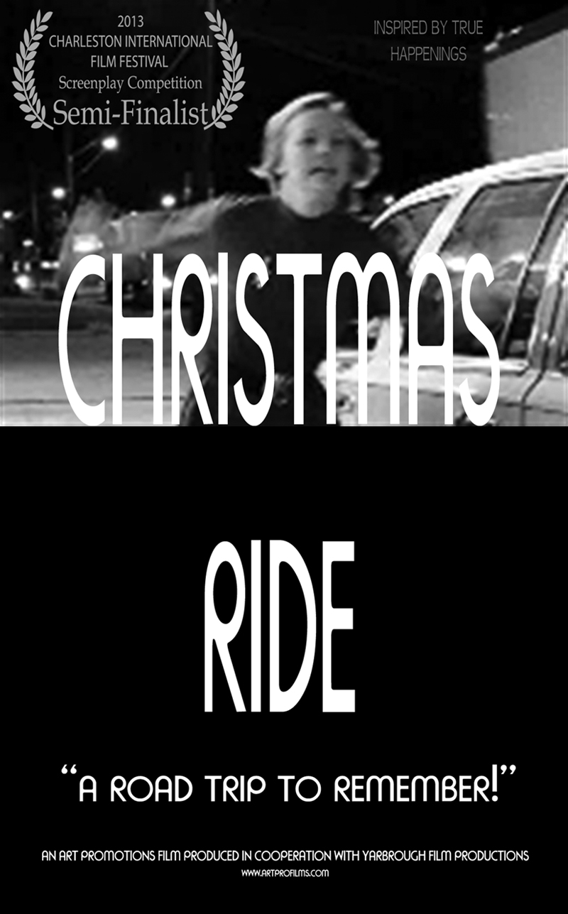 A Christmas Ride Poster (B&W)