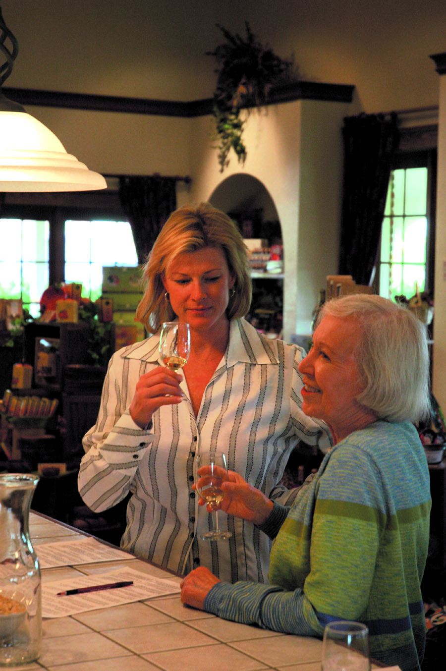 Tasting Rieslings at Chateau Grand Traverse